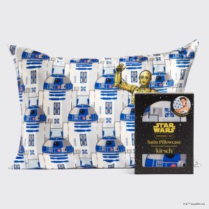 Star Wars? & Kitsch Satin Pillowcase?in R2-D2 & C-3PO