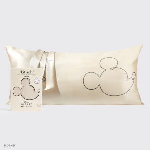 Kitsch x Mickey and Minnie Satin Pillowcase in Mr. Mouse - King